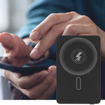 Preview: 2er-Set Powerbank MagSafe 5000 mAh – 15W Kabelloses Laden und 20W USB-C Anschluss, kompakter Akku mit LED-Anzeige für iPhone 15/14/13/12