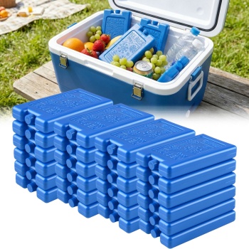 24er Set Kühlakkus für Kühltasche & Lunchbox – je 200g, Kühlelemente flach & wiederverwendbar – BPA-freier Kühlakku für 12h Kühlung