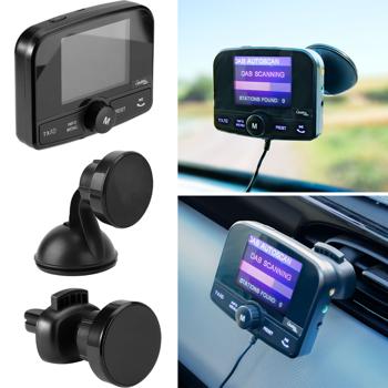 Einfach DAB+ über FM hören - 4in1 Kfz DAB Radio Empfänger mit Bluetooth 5.0, Freisprechanlage & FM Transmitter - Kristallklarer Digital-Sound im Auto