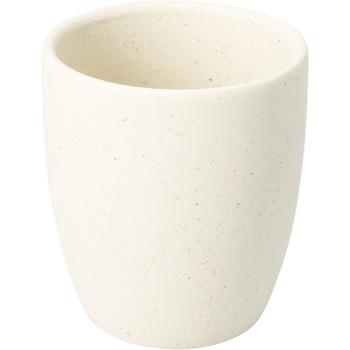 Preview: 4er Becher Set Steingut 180ml, 4 Farben - Rustikale Kaffeebecher & Teetassen ohne Henkel für Heissgetränke, Kaffee & Espresso