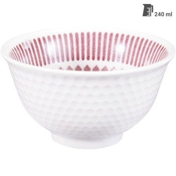 Preview: Edles 6-teiliges Snackschalen Set aus hochwertigem Porzellan, 240ml - stylishes Design, perfekt für Dips, Snacks & Desserts