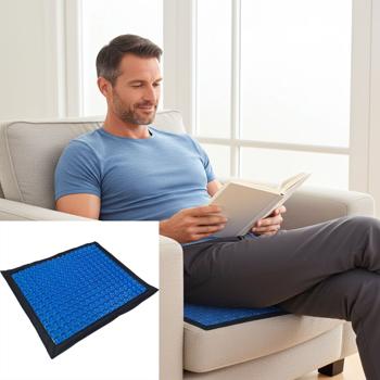 Komfort Gel-Sitzkissen, ergonomisch – Kühles Wabenkissen für bessere Haltung & Druckentlastung – Ideal für Büro, Auto, Rollstuhl