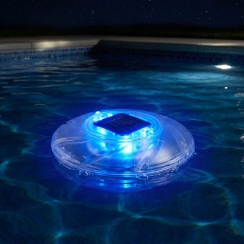 Preview: 8er-Set Schwimmendes Solar Poollicht mit Farbwechsel: Ein magisches Unterwasserlicht für Teich, Pool & Gartendeko