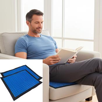 2er-Set Komfort Gel-Sitzkissen, ergonomisch – Kühles Wabenkissen für bessere Haltung & Druckentlastung – Ideal für Büro, Auto, Rollstuhl