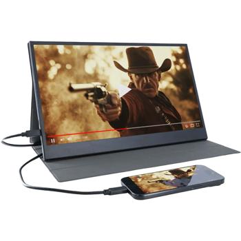 Preview: 15,6 Zoll Full HD IPS Tragbarer Monitor – Ultrakompakter Bildschirm für Laptop, Mac, PS5, Xbox & Smartphone – Perfekt für Gaming, Reisen, Home Office
