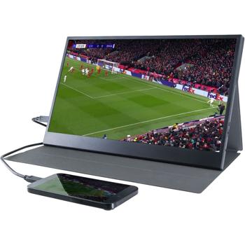 Preview: 15,6 Zoll Full HD IPS Tragbarer Monitor – Ultrakompakter Bildschirm für Laptop, Mac, PS5, Xbox & Smartphone – Perfekt für Gaming, Reisen, Home Office