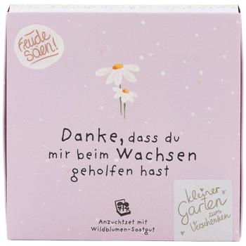 Wiesen-Margeriten Pflanzset "Danke, dass du mir beim Wachsen geholfen hast" – Einzigartiges Geschenk & Bedanken, das wächst & lange Freude schenkt