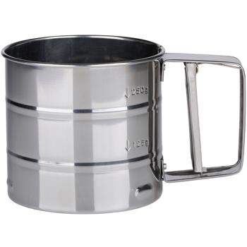 Preview: Edelstahl Sieb mit Siebgriff, Ø 10,3 cm, Rostfrei – Perfektes Mehlsieb, Puderzuckerstreuer & Küchensieb für feine Koch & Back-Ergebnisse