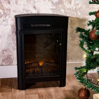 Preview: Elektrokamin 1800W - Heizgerät mit Realistischem LED Flammeneffekt: mit Thermostat & Überhitzungsschutz für gemütliche Wärme