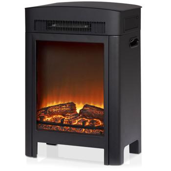 Preview: Elektrokamin 1800W - Heizgerät mit Realistischem LED Flammeneffekt: mit Thermostat & Überhitzungsschutz für gemütliche Wärme