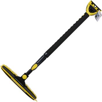 Preview: Profi 2in1 Teleskop Eiskratzer & Schneebesen 85–146 cm: Verlängerbarer Eisschaber für Auto, SUV, Van & LKW - Effektive Schnee & Eisentfernung