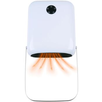 Preview: Heizlüfter 2000W PTC Badheizer mit Handtuchhalterung, Weiss - Sichere Elektroheizung mit Timer & Fernbedienung, IP22 - Energieeffizient & Schnell