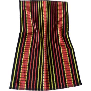 Preview: 20er-Set Grubentuch 100% Baumwolle: Saugstarkes Geschirrtuch & Mehrzwecktuch, rot-schwarz - Robustes Trockentuch für Haushalt & Gastronomie