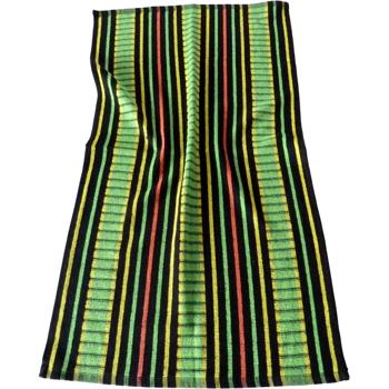 Preview: 5er-Set Grubentuch 100% Baumwolle: Saugstarkes Geschirrtuch & Mehrzwecktuch, grün-schwarz - Robustes Trockentuch für Haushalt & Gastronomie