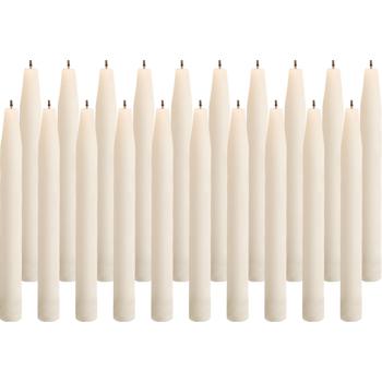 Spitzkerzen 20er Set Champagner – Stilvolle Tafelkerzen – Hohe Qualität, lange Brenndauer für festliche Anlässe, Adventskranz & Deko