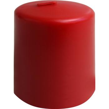 Preview: 4er-Set Stumpenkerze Rot – Rustikale Wachs Kerze, Ø 7 x 10 cm – Lange Brenndauer für festliche Anlässe, Advent, Weihnachten oder stimmungsvolle Deko