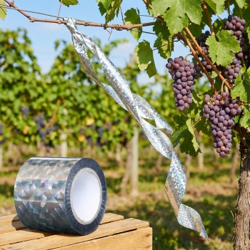 Vogelschutzband Reflektierend 45m x 5cm - Effektive Vogelabwehr durch Lichtreflexion und Bewegung - Chemiefreie Abwehrstreifen für Garten und Balkon