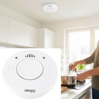 Premium Rauchmelder mit 10 Jahren Batterielebensdauer - Zertifiziert nach DIN EN 14604 mit extra lautem 85dB Alarmsignal und Lithium Batterie