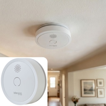 WLAN Rauchmelder mit App-Benachrichtigung – Smart vernetzter Feuermelder nach EN 14604 mit 85dB Alarm & 5 Jahren CR123A Batterielebensdauer