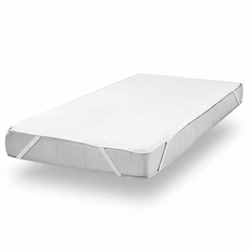 Saugstarke & Waschbare Frottee Spannbettauflage 90x200 cm - Sicherer Nässeschutz & Atmungsaktiver Bezug - Hygienisch, Wasserdicht, Ökonomisch