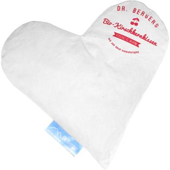 Preview: Bequemes Bio-Kirschkernkissen, Herzform 23x23cm: Natürliches Wärme- & Kältekissen für Nacken, Schulter, Rücken; Sanfter Kissenbezug aus Bio-Baumwolle