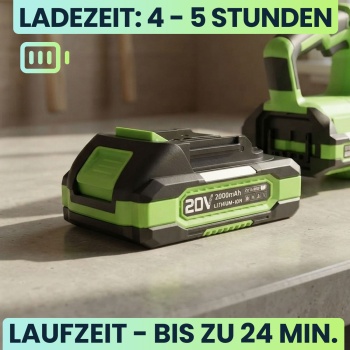 Preview: Leistungsstarker 20V Li-Ion Akku 2000mAh für Laubbläser CH9998 - Ersatzakku für Gartenarbeit, Säuberung, Laub, Schnee & Aufpumpen - Top Qualität