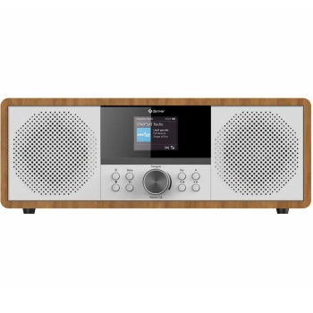 Preview: Kompaktes Musiksystem in Holz-Optik: Edles Internetradio, DAB+/FM, CD, Bluetooth & 2x100W – Kraftvoller HiFi-Genuss im modernen Gehäuse