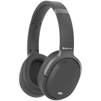 Preview: Bluetooth Over-Ear Kopfhörer Schwarz mit ANC - Active Noise Cancelling: Headset mit Mikrofon & AUX - Perfekt für Reise, Büro, Homeoffice 