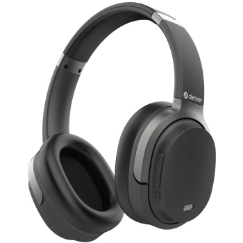 Preview: Bluetooth Over-Ear Kopfhörer Schwarz mit ANC - Active Noise Cancelling: Headset mit Mikrofon & AUX - Perfekt für Reise, Büro, Homeoffice 