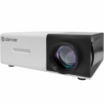 Preview: Mini Beamer Full HD: Mobiler Heimkino Projektor mit HDMI-Anschluss, inkl. HDMI-zu-USB-C-Kabel für Smartphones & Tablets, 60