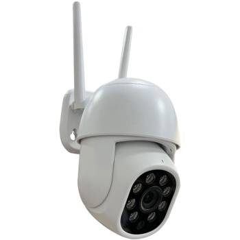 Preview: Mini WLAN Outdoor-Kamera: Schwenkbare Full-HD 3MP Überwachungskamera, 5,8 GHz, App-Steuerung, Farbnachtsicht, IP65 Wetterfest, 2-Wege Kommunikation