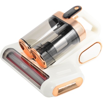 Preview: Kabelloser Milbenstaubsauger mit UV-C Licht & 10kPa Saugkraft, Akku Sauger gegen Milben für Matratzen, mit Klopffunktion