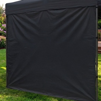 Preview: Robustes Seitenwand-Set 2-teilig für CH12262 Pavillon 3x3m, 210D Oxfordgewebe, Seitenteile mit Fenster & Sichtschutz, Montage-Set