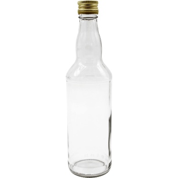 Preview: 8er Set Glasflaschen 500ml mit Schraubverschluss - Transparente Saftflaschen aus Glas zum Befüllen & Lagern, wiederverwendbar
