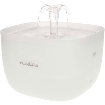 Preview: Trinkbrunnen für Hunde & Katzen, 2L, Ultra-Leise Pumpe, 4-fach Filter, LED-Licht, BPA-frei, Wasserautomat mit 360 Grad Wasserfall-Design, Katzenbrunnen 