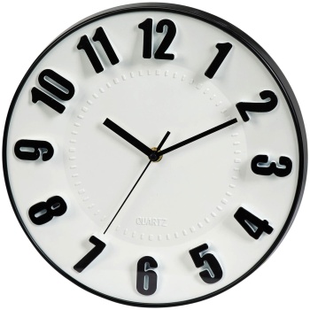 Preview: Kompakte moderne Wanduhr 28 cm - Stylische Analoguhr für Wohnzimmer, Küche, Flur & Büro - Hochwertige Design Deko Uhr