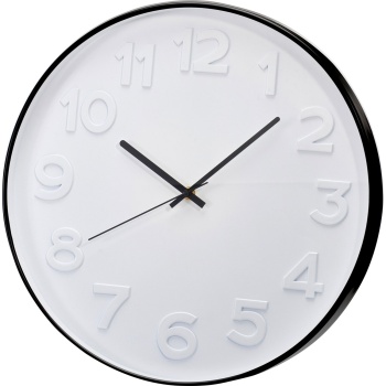 Preview: Moderne Wanduhr gross 40 cm - Stylische Analoguhr mit 3D Zahlen für Wohnzimmer, Küche & Büro - Hochwertige Design Deko Uhr