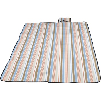 Preview: Faltbare Strand- und Picknickdecke, wasserabweisend,  170x130cm - Outdoor Decke mit Tragegurt, für Outdoor, Camping, Strand, Park, Festival & Picknick
