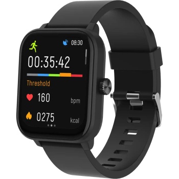 Preview: Wasserdichte GPS Smartwatch mit Telefonfunktion, Schwarz: Messen Sie Herzfrequenz & Blutsauerstoff präzise - Top Fitnessuhr für Sport & Alltag