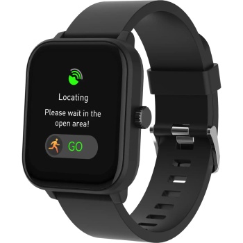 Preview: Wasserdichte GPS Smartwatch mit Telefonfunktion, Schwarz: Messen Sie Herzfrequenz & Blutsauerstoff präzise - Top Fitnessuhr für Sport & Alltag
