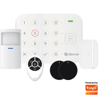 Preview: Smart Home 4G Alarmanlage: WLAN Funk Alarmsystem mit App, Alexa & Google Assistant kompatibel, inkl. Bewegungsmelder & Türsensor