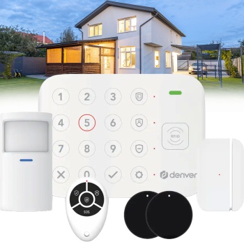Smart Home 4G Alarmanlage: WLAN Funk Alarmsystem mit App, Alexa & Google Assistant kompatibel, inkl. Bewegungsmelder & Türsensor