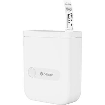 Preview: Mobiler Mini Bluetooth Thermodrucker Weiss: Etikettendrucker, kompakter Label Printer für CH12506 Etiketten 1,5 x 4,0 cm, AiYin-App - inkl. 4 Rollen 
