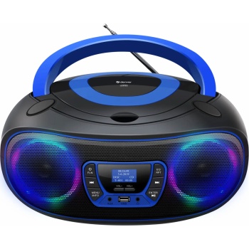 Boombox mit DAB+/FM-Radio, Bluetooth-Funktion, USB, CD-Player & AUX-Eingang, blau  – Ihr perfekter Begleiter für Musikgenuss