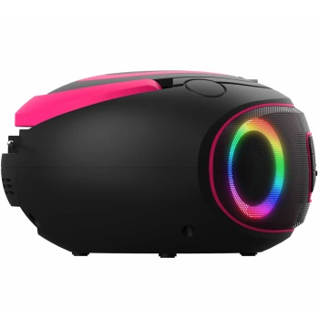 Preview: Boombox mit DAB+/FM-Radio, Bluetooth-Funktion, USB, CD-Player & AUX-Eingang, pink  – Ihr perfekter Begleiter für Musikgenuss