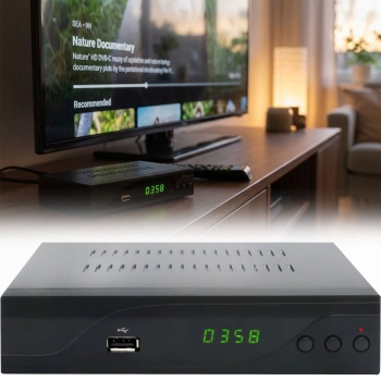 HD DVB-C Kabel Receiver mit PVR Aufnahmefunktion, HDMI, Scart, USB 2.0, EPG, Mediaplayer, Full HD 1080p Set-Top-Box für freie digitale Kabel-Sender