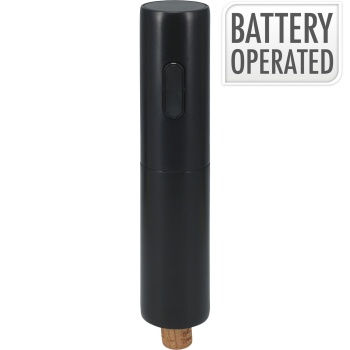 Preview: Elektrischer Weinöffner in Schwarz, automatischer Korkenzieher für Weinliebhaber, modernes Design für Küche und Bar