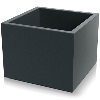 Preview: Blumentopf Quadratisch 58cm in Anthrazit, Pflanzkasten 91L aus Kunststoff für Innen & Aussen, Frostsicher & UV-Beständig, Leichtgewicht
