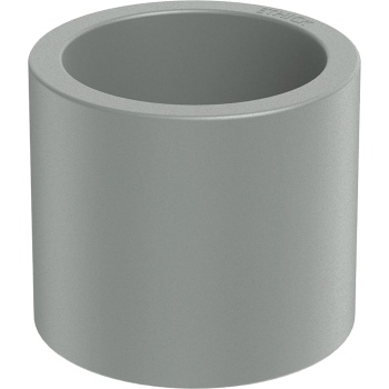 Preview: Moderner Blumentopf Rund Ø47cm in Beton-Grau, Pflanzkübel 40L aus Kunststoff für Innen & Aussen, Frostsicher & UV-Beständig, Leichtgewicht