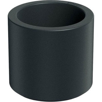 Preview: Moderner Blumentopf Rund Ø47cm in Anthrazit, Pflanzkübel 40L aus Kunststoff für Innen & Aussen, Frostsicher & UV-Beständig, Leichtgewicht